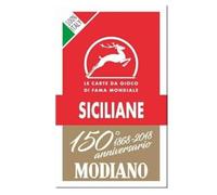 Modiano Sicilian Regional Playing Cards, Red Case, 300083