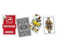 Modiano Trevigiane Mignon - Regional Playing Cards in Mignon Size (Smaller than Traditional Cards) - 320 gsm Duplex Cardboard - 100% Made in Italy for Scopa, Briscola, Tresette, and Solitaire