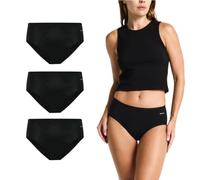 Modibodi 3 pack Period Pants For Women Incontinence Protection - Reusable & Washable Ladies Knickers - Menstrual Bikini Mid Rise Underwear - Heavy Flow - Black - 18/2XL