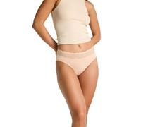 Modibodi period pants hi-waist beige bikini bottoms - menstrual underwear - maxi flow