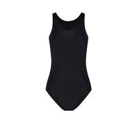 Modibodi Period Swimwear for Teens - Racerback One Piece Girls Swimming Costume - Light Flow 20ml Absorbency Period Swimsuit - Black Y12-14
