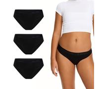 Modibodi Teen Hipster Bikini Moderate 3 Pack Black Y08-10