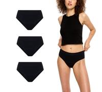 Modibodi Women's Period Bikini Brief 3-Pack Moderate 30ml Black L/16-18