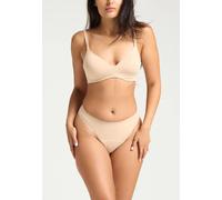 Modibodi Women's Period Pant Seamfree Hi-Leg Cheeky Moderate Cashew Knickers in Beige | Size: 18 Modibodi Beige 18