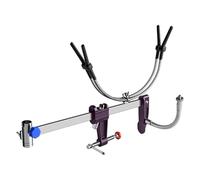 Modifiable Fishing Rod Holder Highlighting Double Manner for Horizontal and Vertical Positioning with Strong All Metal Construction for Permanent Outdoor Use Hook Holder