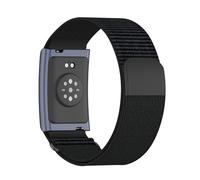 Modifiable Polyamide Band Compatible Activity Trackers Highlighting Ventilated Fabric Secure Fit Reinforced Hoop Middle Hoop Strengthened Stability Secret Plan and Casual Fit in Black Otherwise White