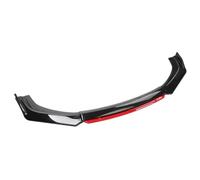 Modification Car Front Bumper Lip Chin Spoiler Splitter Diffuser Kit Trim Air Dam Canard Splitter Guard For Nissan GT-R 2009-2021(Gloss Black and Red)