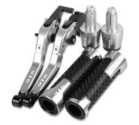 Modification Motorcycle Aluminum Brake Clutch Levers 7/8 22/24MM Hand Grips Ends Parts For Ducati 916 SPS UP TO 1998(Silver 1)