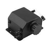 Modified 1L Aluminum Engine Oil Catch Can Breather Tank Bottle with Drain Plug Black