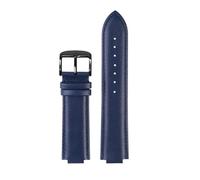 Modified Convex Leather Watch Band Compatible With Casio EDIFICE Series EFS-S570YD ECB-10YD Men's Strap Bracelet Watchband Blue(Blue-black A,EFS-S570YD 12mm)
