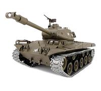 Modified Edition 1/16 2.4ghz Remote Control US M41A3 Walker Bulldog Tank Model(360-Degree Rotating Turret)(Steel Gear Gearbox)(3800mah Battery)(Metal Tracks &Sprocket Wheel)