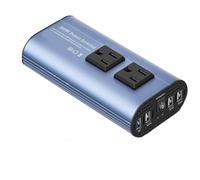 Modified Frequency Inverter Double receptacle 4USB 500W DC12V To AC110V Ports Car Adapter Portable Inverter(500-RED)