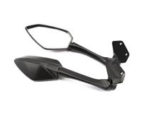 Modified Mirror Motorcycle Side Rear View Mirror Blue White Glass Foldable Side Mirror For CFMOTO 250SR CF250-6 250-6A Wide Field Mirror(BLACK 1)