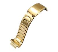 Modified Strap Compatible With Casio Gshock GW-M5610 DW5600 GW-5000 G-5600 GA2100 GM5600 GM2100 16mmStainless Steel Watchband Men's Bracelet(Gold,DW5600 series)