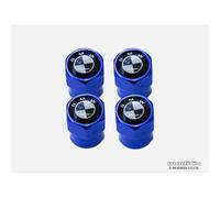 modifix-co-uk 4pcs BMW Tyre Dust Screw Cap Valves Blue