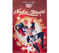 Modiphius Entertainment: Fallout Factions - Battle Map: Nuka-World - Double-Sided 35" Neoprene Game Playmat, Girl Poster-Dry Rock Gulch, RPG Accessory