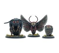 Modiphius Entertainment: Fallout: Miniatures - Cult of The Mothman: Mothman Eclipse - 3 Figures, Appalachia Wave, Unpainted Resin, Tabletop Game