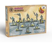Modiphius Entertainment: Fallout Wasteland Warfare: Raiders - The Disciples - 10 Unpainted Figures, Nuka World Wave, Miniatures Compatible w/Factions