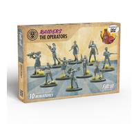 Modiphius Entertainment: Fallout Wasteland Warfare: Raiders - The Operators - 10 Unpainted Figures, Nuka World Wave, Miniatures Compatible w/Factions