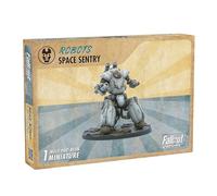 Modiphius Entertainment: Fallout: Wasteland Warfare - Robots: Space Sentry - 1 Figure, 32mm Unpainted Resin Miniatures, Tabletop RPG, Nuka World Wave