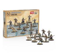 Modiphius Fallout Miniatures: Wasteland Survivors Core Box - 10 Hard | Unpainted 32mm Scale RPG Figures with 30mm Bases, Compatible with Wasteland Warfare and Factions Tabletop Games
