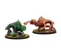 Modiphius Fallout: Snallygasters - 2 Resin Figure Miniatures | High-Quality Unpainted Resin Models with 50mm Bases for The Wilds of Appalachia RPG and Tabletop Gaming. Officially Licensed