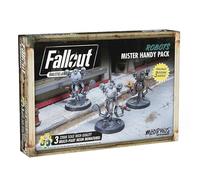 Modiphius, Fallout: Wasteland Warfare - Robots: Mister Handy Pack | Unpainted 32mm Resin Figures - Includes Mr Gutsy and Miss Nanny with Scenic Bases for Tabletop RPG and Commonwealth Expansion