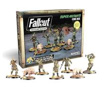 Modiphius Fallout Wasteland Warfare: Super Mutants Core Box - 7 Unpainted Resin Miniatures, RPG, Scenic Bases, 32mm Figures