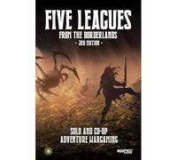 Modiphius: Five Leagues from the Borderlands (3rd Edition) | Solo & Co-Op Adventure Wargaming Tabletop Strategy Game. Miniatures Agnostic Rules for Procedural Campaign Maps & Quests