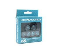 Modiphius Homeworld Revelations Dice Set (6) - Role-Playing Game Dice, Plastic, Grey, Blue, Hexahedron