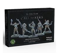 Modiphius The Elder Scrolls: Call to Arms Draugr Scourges - 5 Resin Figures | Detailed 32mm scale miniatures for RPG tabletop gaming, includes scenic bases, Chapter 4 expansion, unpainted multi-part
