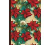 Modish Moss Christmas Notebook A5 - 60 Lined Pages, Festive Holiday Journal, Cute Xmas Writing Book for Gifts & Personal Use