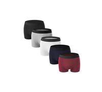 MODISHION Men's 5Pcs Cotton Boxer Briefs Set in Black | Size: 2XL MODISHION Black 2XL