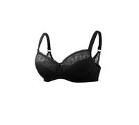 MODISHION Women's Lace Trim Underwire Bra Underwear in Black | Size: 38C MODISHION Black 38C