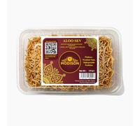 Modison Aloo Sev 180g - Crunchy Spiced Potato & Gram Flour Noodles - Authentic Indian Savoury Snack, Light & Zesty Vegetarian Namkeen