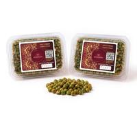 MODISON Spicy Fried Green Peas - Crispy Savory Snack - Authentic Spicy (360 Gram)