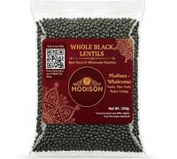 MODISON Whole Black Lentils 500g Dried Black Lentils, Naturally Rich in Plant Based Nutrition, High Fibre Pulses for Soups, Curries, Dal, Rice Dishes, Vegan Cooking, Pantry Food