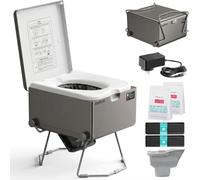 MODIWELL LE-310 Compact Dry Flush Toilet for Van Life and Off-Grid, Gray