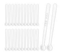 Modixun 100pcs Tiny Measuring Spoons, 1/32 Teaspoon Micro Powder Scoops Mini Spice Spoons, 150 Milligram Tiny Spoons Mini Scoops for Mica Powder Cosmetics Medicine, 100pcs