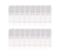 Modixun 16Pcs Soft Clear Furniture Leveling Wedges, Heavy-Duty Rubber Table Shims, Non-slip Stackable Leveling Shims for Bed, Toilet, Desk, 0.19in /5mm Height