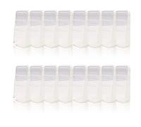Modixun 16Pcs Soft Clear Furniture Leveling Wedges, Heavy-Duty Rubber Table Shims, Non-slip Stackable Leveling Shims for Bed, Toilet, Desk, 0.39in /10mm Height