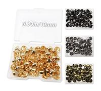 Modixun 200pcs Brads Round Fasteners, 4 Colors Paper Fasteners with Storage Box, Metal Brads Fasteners Split Pins for Art Craft Scrapbooking DIY Supplies, 10mm×18mm