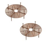 Modixun 2Pack Plant Pot Grid, Cuttable Flower Pot Soil Cover Protectors with Deep Stakes, Dogs, Cats Digging Stopper, Plant Grid Pot Cover, 19cm Diameter