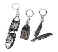 Modixun 3Pack Travel Keychain Finger Nail Clippers, Mini Foldable Stainless Steel Nail Cutter, Portable Nail Clippers with Nail Files