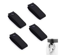 Modixun 4 Pieces Nylon Handcuff Strap with Single Snap Closure, Keeper Handcuff Holder Slide-On Quick Release Clip Hook Fits 5.7cm Duty Belt Law Enforcement Police Sheriff