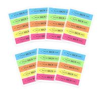 Modixun 700 Pack Sign Here Tabs, 5 Bright Colors, Transparent Stickers, Sticky & Repositionable, Time-Saving Arrow Flags, 7 Pack