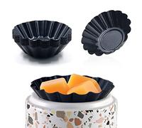 Modixun Carbon Steel Heat Faster Wax Melt Warmer Liners, Sturdy Reusable Wax Liners Tray, Leakproof Wax Warmer Melt Cups for Scented Wax, Electric Wax Warmers, Candle Warmer, 8Pcs