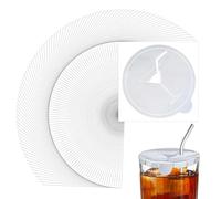 Modixun Drink Covers for Alcohol Protection, 10 cm Cup Covers for Women Drink Safety, Adhesive Foil Wine Glass Cover Stickers Drink Protector for Bar, Party, Picnic, 100 Pack