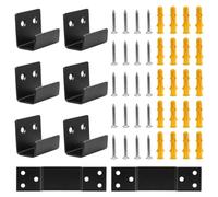 Modixun Movable Mirror Clips for Wall Mounting, Stainless Steel Heavy Mirror Hangers Hanging Hardware Kit, Picture Frame Wall Mount Bracket Holder, 6Pack (18mm Width)