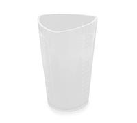 Modixun Silicone Resin Measuring Cup, 1000ml, Transparent, Non-Stick, Heat-Resistant, 3 Measurement Units, Easy to Hold & Pour, Premium Quality, 7.2×4.72in/18.3×12cm, 4mm Thickness, Multi-Purpose